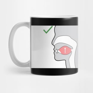 mewing meme looksmax graph funny Mug